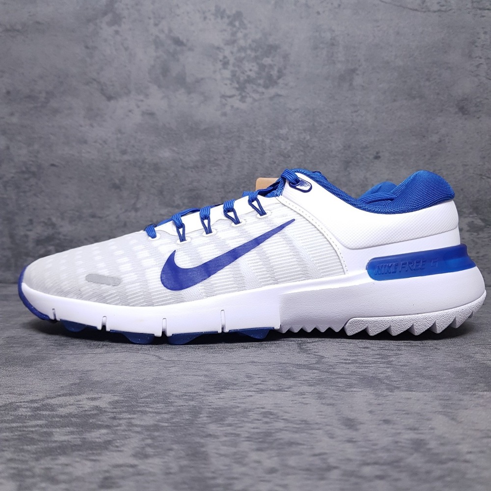 NIKE Free NN Golf Shoes Mens 10.5 WIDE White Royal Blue FQ7875-400
